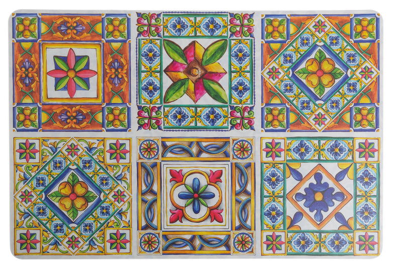 Set 6 Tovagliette Rettangolare Double Face 45x30 cm Villa d'Este Home Tivoli Costiera