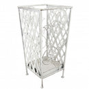 Portaombrelli Juliette 22x46 h cm in Acciaio Bianco