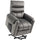 Fauteuil Élévateur Électrique 1 Moteur 79x97x103 cm en Polyester Effet Velours Gris Foncé