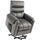 Fauteuil Élévateur Électrique 1 Moteur 79x97x103 cm en Polyester Effet Velours Gris Foncé