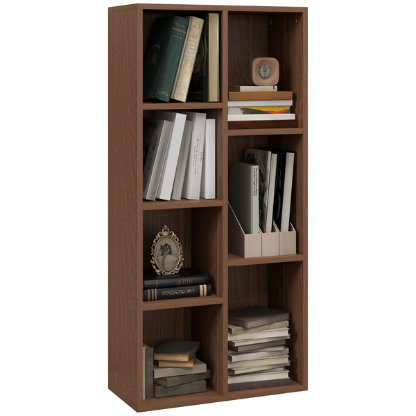 prezzo Libreria a Cubi 50x24x106 cm Vani a Giorno di Diverse Dimensioni Rivestimento in Melamina Color Noce