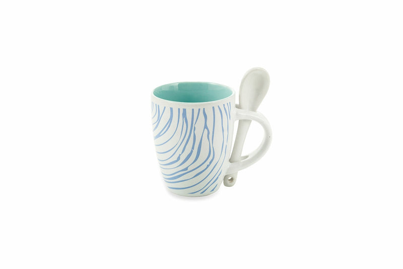 Set 24 Tazzine da Caffè Ø6x9 cm in Gres Villa d'Este Home Tivoli Marea