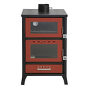 Stufa a Legna con Forno 22 KW 50,5x58,5xH91,5 cm Marika Rossa