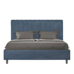Letto Matrimoniale Agueda Blu Varie Misure