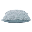 Set 2 Cuscini Decorativi 43x43x6 cm in Poliestere VdE Tivoli 1996 Furry Verde Salvia