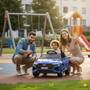 Macchina Elettrica per Bambini 12V Licenza Ufficiale Audi SQ8 E-Tron con Telecomando e Sedile Pelle Blu