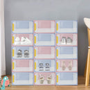 Scatola Scarpe Salvaspazio 23x33xH14 cm Contenitore con Sportello Azzurro