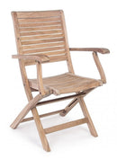 Set 2 Sedie da Giardino 58x59x91h cm con Braccioli Maryland