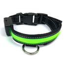 Collare luminoso a LED Taglia L per cani a ricarica solare e usb Rosso
