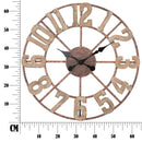 Orologio da Muro Source Ø63,5x4 cm in Ferro e MDF Marrone