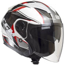 Casco Jet per Scooter Visiera Lunga CGM Mayer 130X Rosso Varie Misure