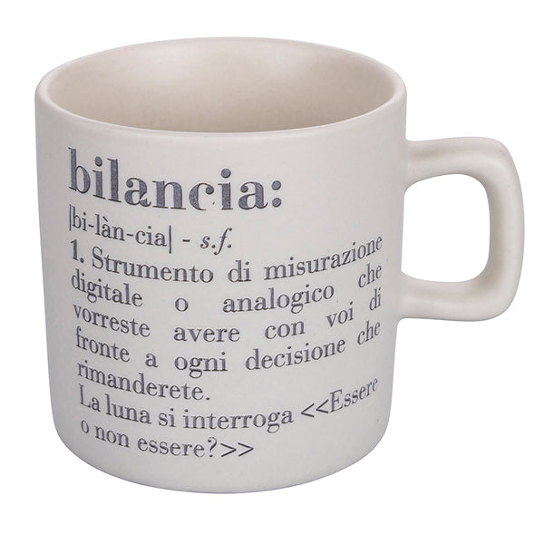 Tasse à café Zodiaco "balance" Ø6x6,5 cm en Bone China VdE Tivoli 1996 Blanc acquista