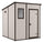 Abri de jardin pour outils 183,5x185x200,5 cm en résine Keter Manor Pent 6x6 Beige
