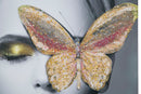 Stampa su Tela con Applicazioni Butterly 80x3,8x120 cm in Legno e canvas