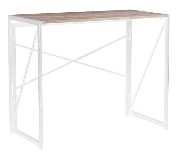Bureau Pliant 100x50x75 cm en Métal et Aggloméré Motti Lolie Bianca sconto