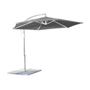 Ombrellone da Giardino Eris Decentrato Ø3 m in Acciaio Telo Grigio