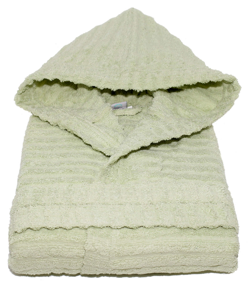 Accappatoio in Spugna 100% Cotone Sally Horizon Verde Chiaro Taglia S/M