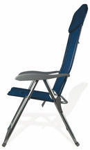 Sedia Mare Spiaggina Pieghevole in Alluminio Soriani Blu