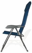 Sedia Mare Spiaggina Pieghevole in Alluminio Soriani Blu