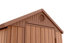 Casetta da Giardino Porta Attrezzi 125,8x184,5x205,1 cmin Evotech+ Keter Darwin 4x6 Marrone
