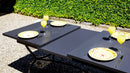 Tavolo Rettangolare Allungabile da Giardino 200x90 cm Voghini Ginevra Antracite