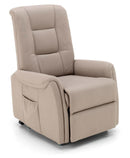 Poltrona Alzapersona Elettrica 1 Motore in Similpelle Tortora