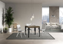 Tavolo Allungabile 90-246x90x77 cm Paxon Premium Tortora Telaio Antracite 
