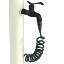 Fontana da Giardino con Rubinetto Tubo Flessibile e Pistola 8 Getti Sined Acqua Pro Bianco