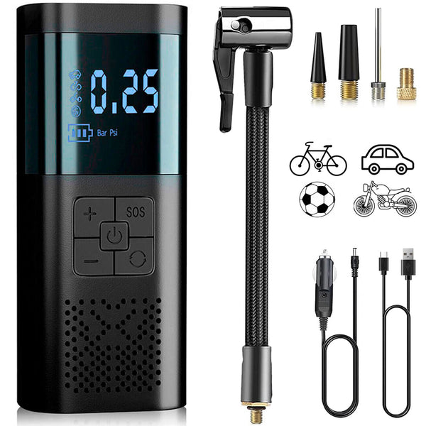 Mini Compressore Wireless Gonfiatore a Batteria per Auto e Bici Moto prezzo