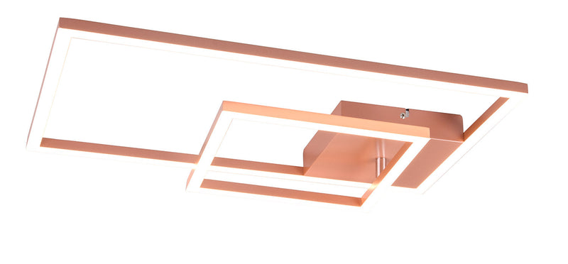 Plafoniera da Interno a LED SMD in Metallo Oro rosa