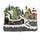 Village de Noël 23x15x18 cm avec Train Lumières Sons et Mouvement