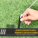 Babbo Natale Gonfiabile Luminoso 155x85x240 cm con  Luci LED