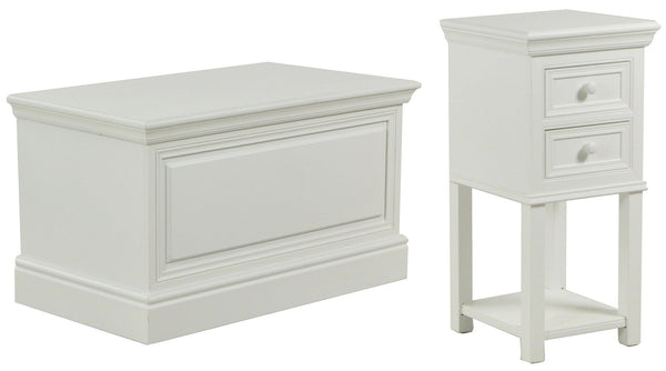 Ensemble Chevet 2 Tiroirs et Coffre en Bois Adami Nantes acquista