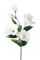 Set 12 Rami Artificiali Lisianthus con 5 Fiori 72 cm