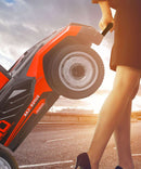 Camion Elettrico Truck con Rimorchio per Bambini 12V RC Rosso