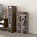Set 2 Pezzi Mobile Libreria Porta CD 21x22,5x88,5 cm Grigio    