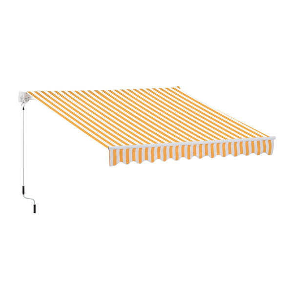 online Store mural enroulable 3x2,5m orange et blanc