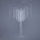 Albero di Natale Luminoso con 2272 Led Bianco H300cm Cristallo