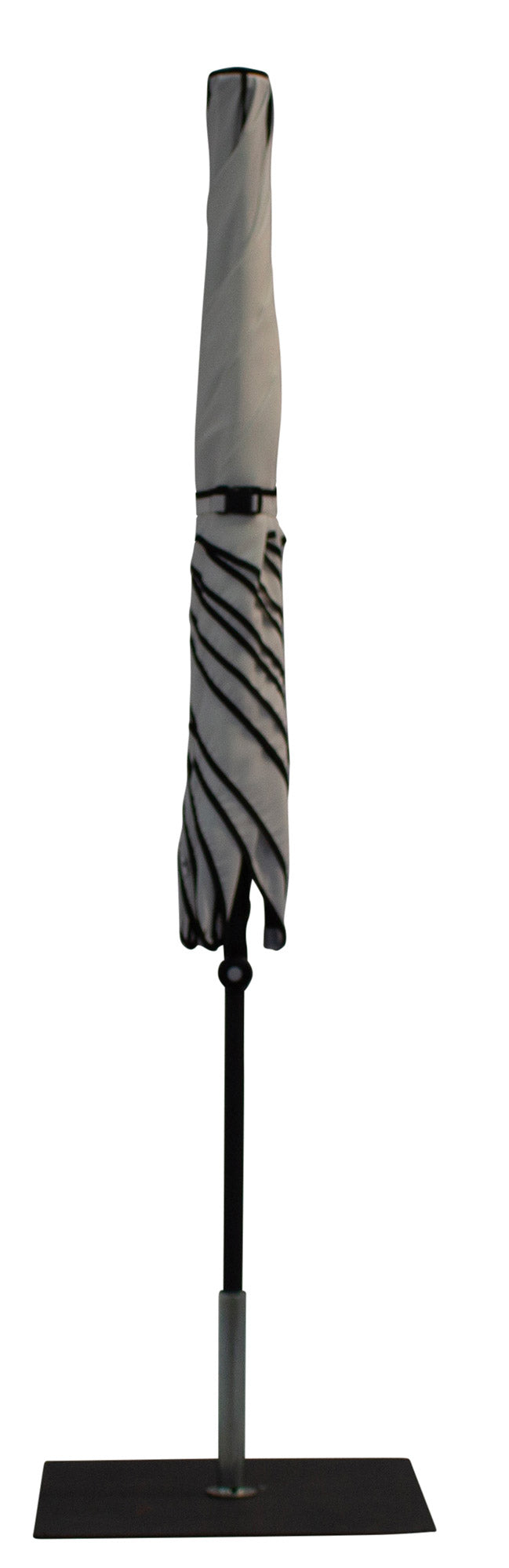 Ombrellone da Giardino 2x2 m Palo Ø38 mm in Alluminio Tessuto Dralon Acrilico Border Bianco