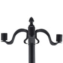 Lampione da Giardino Led a Energia Solare Nero 182.5 cm 