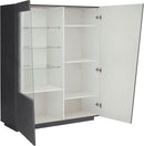 Vetrina 2 Ante 120x43x146 cn Vega Grigio Ardesia  