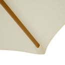 Ombrellone da Giardino 2.5x2.5 m Palo Ø38 mm in Legno Crema 