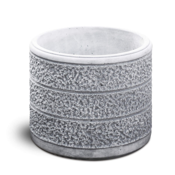 Vaso da Giardino 44x44x36 cm in Cemento Granulato di Marmo Monviso Medio Grigio acquista