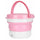 Mini Machine à Laver de Camping Portable Pliante 25x31 cm Rose