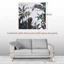 Stampa su Tela Natura 90x30 cm 3 Pezzi in Legno di Pino