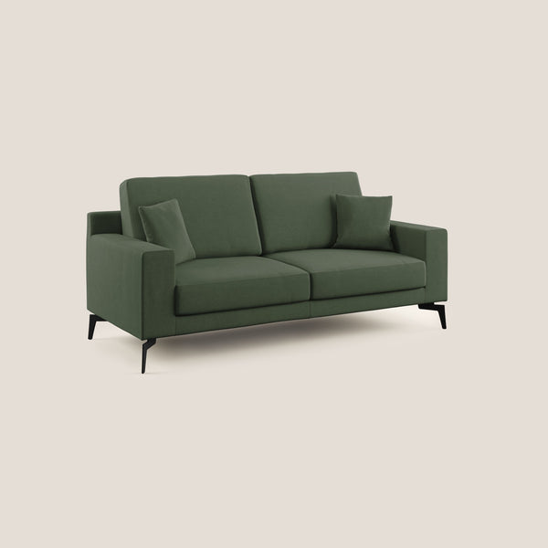 Canapé 3 places 206x95x91 cm en tissu vert sconto