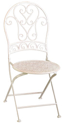 Set Tavolo e 2 Sedie da Giardino in Metallo Ragusa Avorio