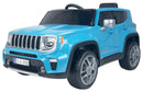Macchina Elettrica per Bambini 12V con Licenza Jeep Renegade Azzurra