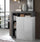 Buffet Mogol oxyde blanc brillant 108x42x127H cm