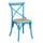 Chaise Cross 46x42x87 cm en Bois Bleu Clair